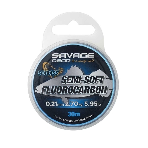 Savage Gear Semi-Soft Fluorocarbon Seabass tengeri előtétzsinór