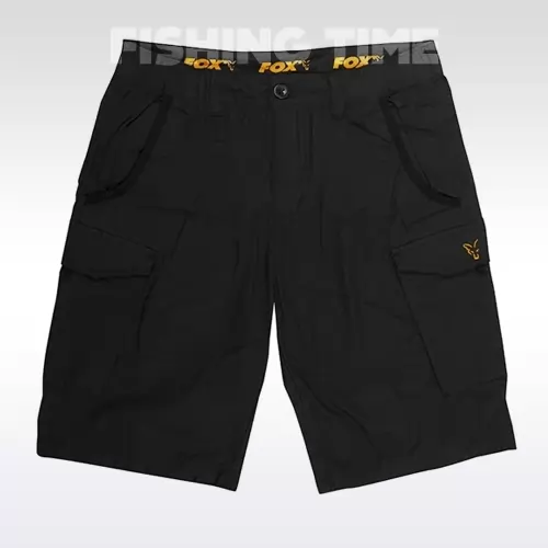Black & Orange Combat Shorts - rövidnadrág
